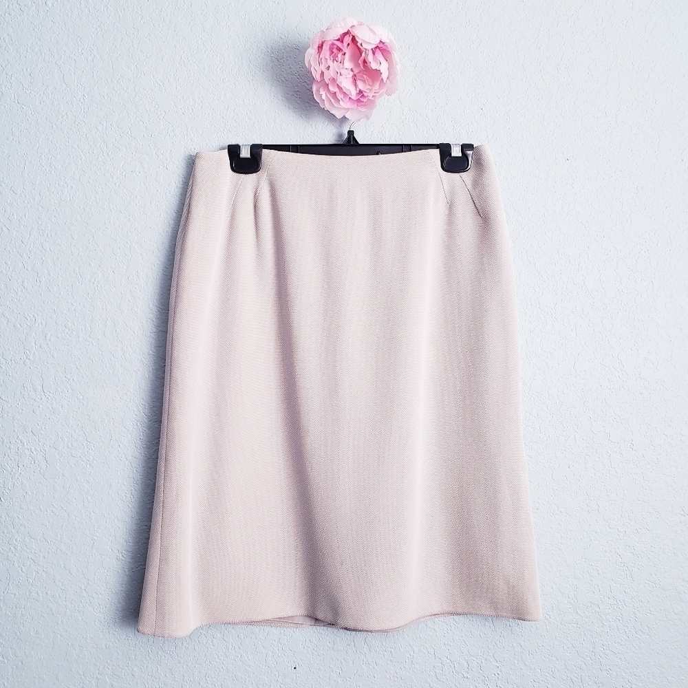 Armani Collezioni Cream And White Pin Dot Skirt